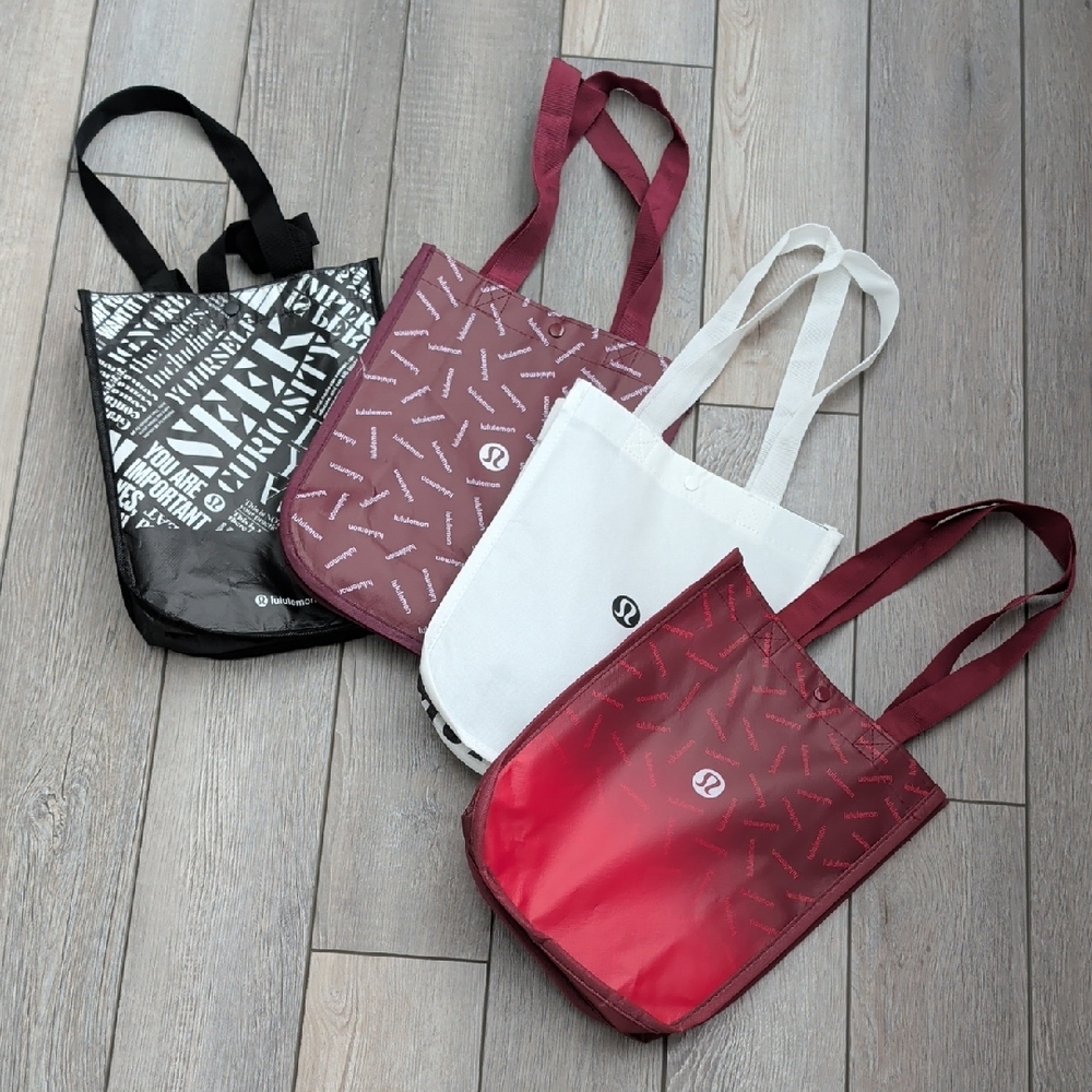 Lululemon Bag Set - Black, Burgundy, White,Red